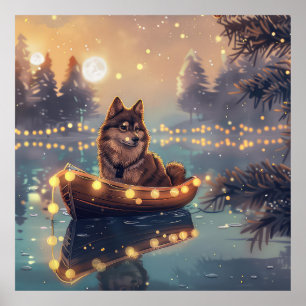 Poster Viagem Festiva do Lapphund, na Finlândia