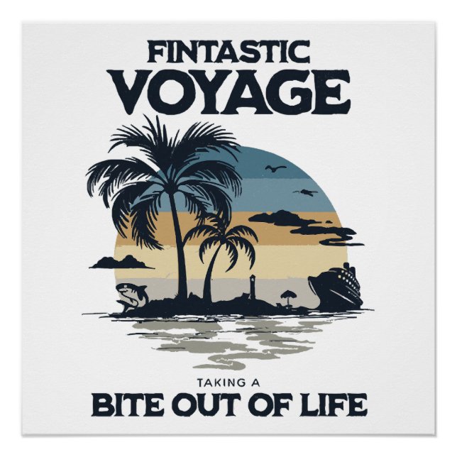 Pôster Viagem Fintástica Dando uma Mordida na Vida (Frente)