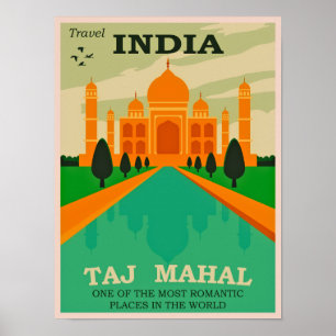 Poster Viagem India Vintage