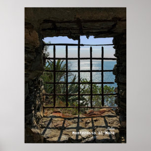 Poster Viagem Itália - Monterosso al Mare, Mar da Ligúr