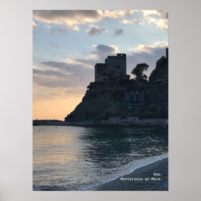 Poster Viagem | Itália — Monterosso Sunset (Frente)