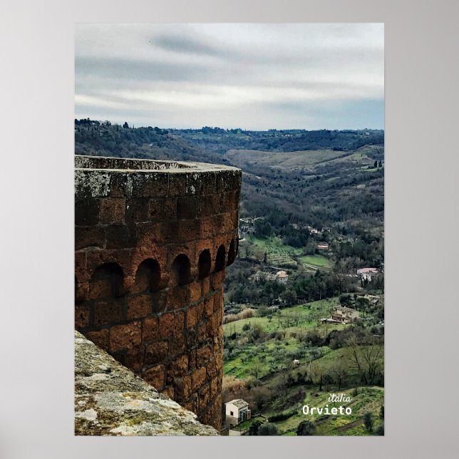 Poster Viagem | Itália - Orvieto Umbrian Countryside (Frente)