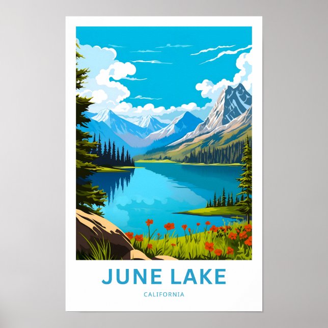 Poster Viagem June Lake California (Frente)