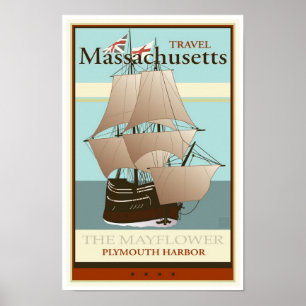 Pôster Viagem Massachusetts