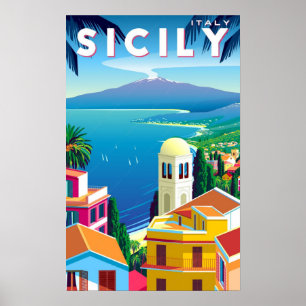 Poster - Viagem Para A Sicília, Itália