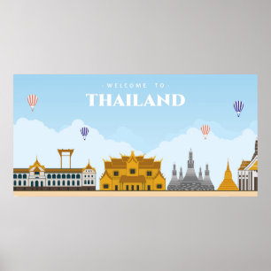 Poster Viagem para Bangkok
