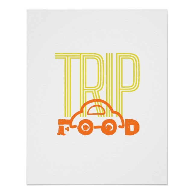 Pôster Viagem para Comida (Frente)