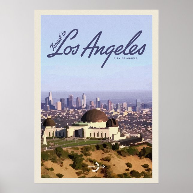 Poster Viagem para Los Angeles (Frente)