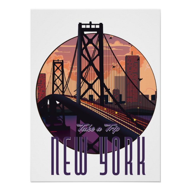 Pôster Viagem Para Nova York (Frente)