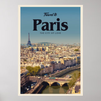 Poster Viagem para Paris
