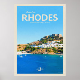 Poster Viagem para Rodes