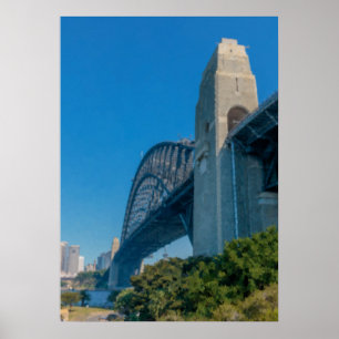 Poster Viagem pela Ponte da Baía de Sydney Vintage