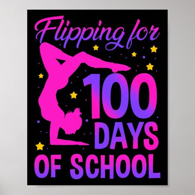 Poster Viagem Por 100 Dias De Ginástica Escolar (Frente)