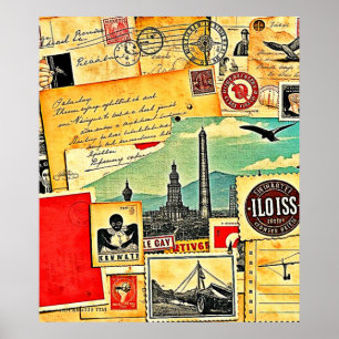 Poster Viagem Postal Histórica