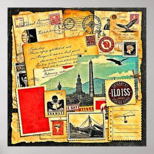 Poster Viagem Postal Histórica