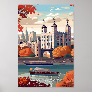 Poster Viagem Tower of London England Art
