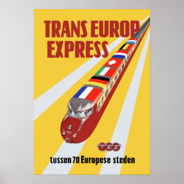 Poster Viagem Trans Europe Express