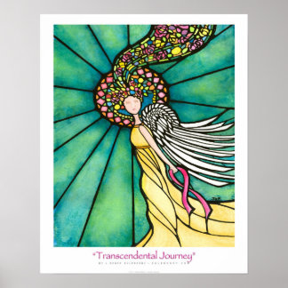 Poster "Viagem Transcendental" Fita Fita Frisada Arte Ekl
