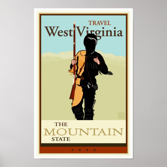 Poster Viagem West Virginia (Frente)