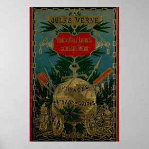 Pôster Viagens extraordinárias de Jules Verne