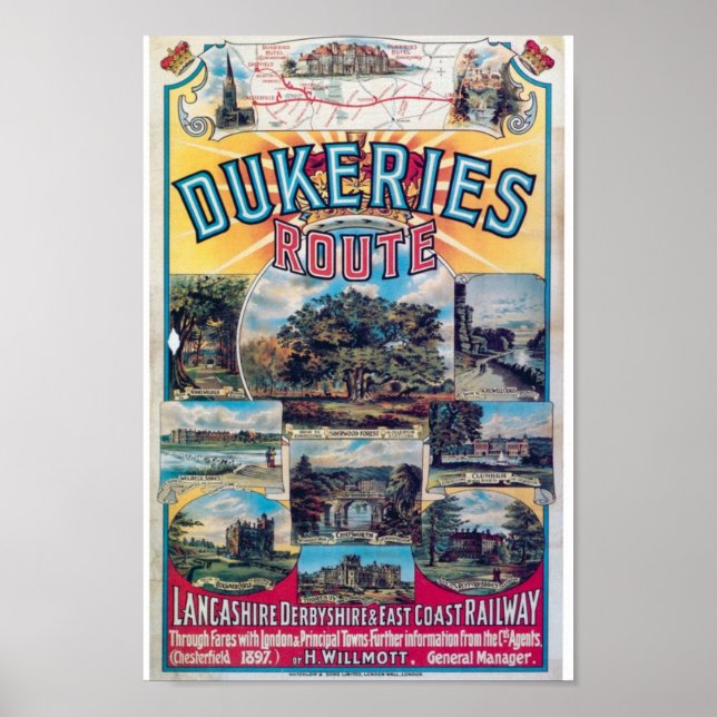 Poster Viagens vintage (Frente)