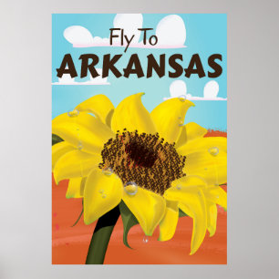 Pôster Viagens vintage Arkansas