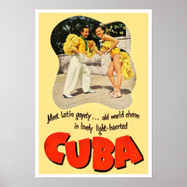 Poster Viagens vintage Cuba