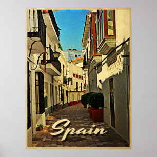 Pôster Viagens vintage da espanha