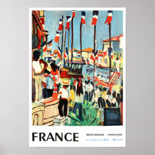 Poster Viagens vintage da França