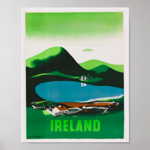 Poster Viagens vintage da Irlanda