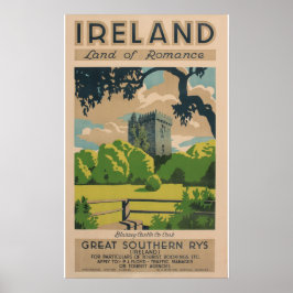 Poster Viagens vintage da Irlanda