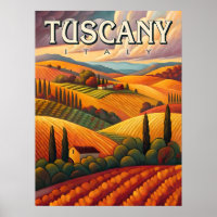 Viagens vintage da Itália da Toscana