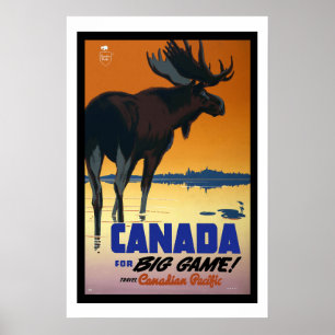 Pôster Viagens vintage de Canadá