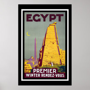 Pôster Viagens vintage de Egipto