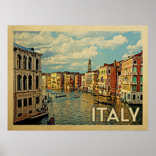 Poster Viagens vintage de Italia Veneza