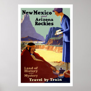 Poster Viagens vintage de New mexico