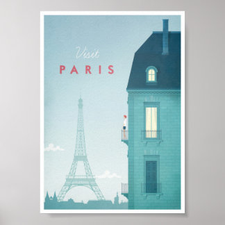 Pôster Viagens vintage de Paris
