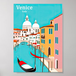 Poster Viagens vintage de Veneza
