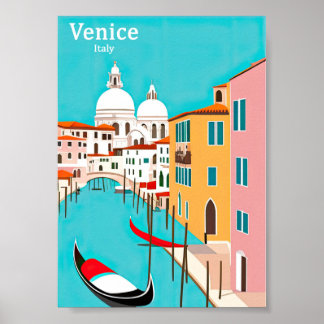 Poster Viagens vintage de Veneza