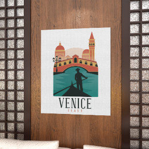 Poster Viagens vintage de Veneza