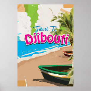 Pôster Viagens vintage Djibouti