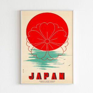 Poster Viagens vintage do Japão