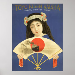 Poster Viagens vintage do Japão