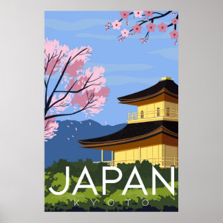 Poster Viagens vintage do Japão