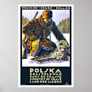 Pôster Viagens vintage do Polônia de Polska