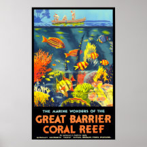 viagens vintage excelente Barrier Coral Reef Austr