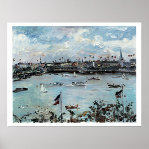 Pôster Viagens vintage Hamburgo Alemanha