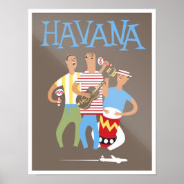 Poster Viagens vintage Havana Cuba