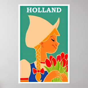 Poster Viagens vintage Holland