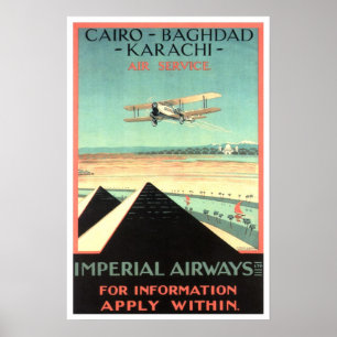 Poster Viagens vintage, Imperial Airways